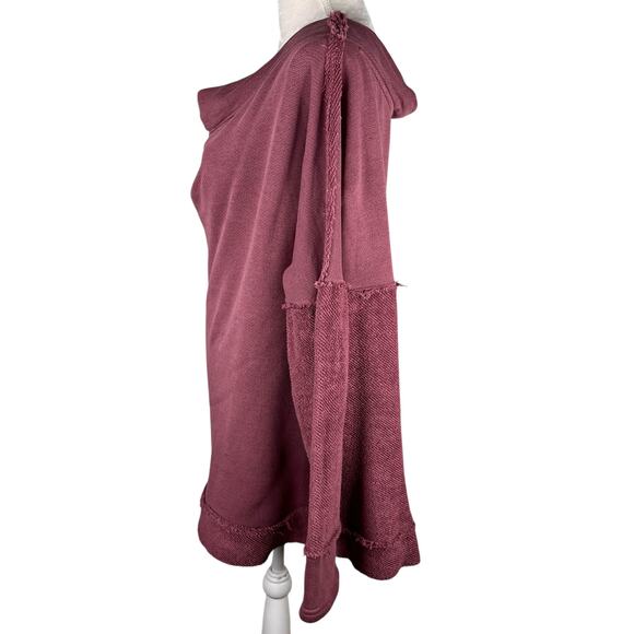 Free People Otto Slouchy Sweatshirt Tunic Oversized Jasper Rose M - Picture 11 of 12